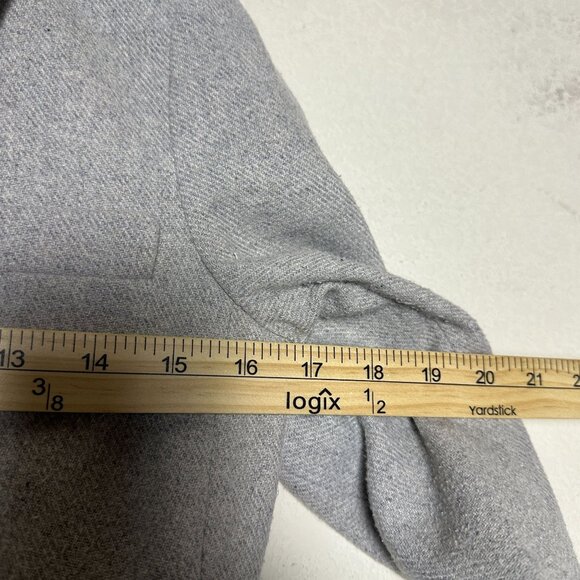 Banana Republic Prep Grey Blazer Coat Jacket Men OS Formal Minimal Slim Fit Wool - Picture 5 of 10